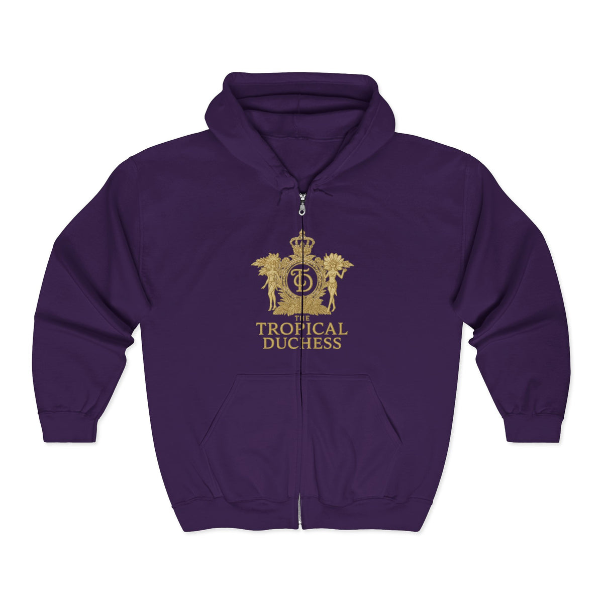 Tropical Duchess Zip Hoodie - Unisex Heavy Blend™ Full Zip Hooded Sweatshirt