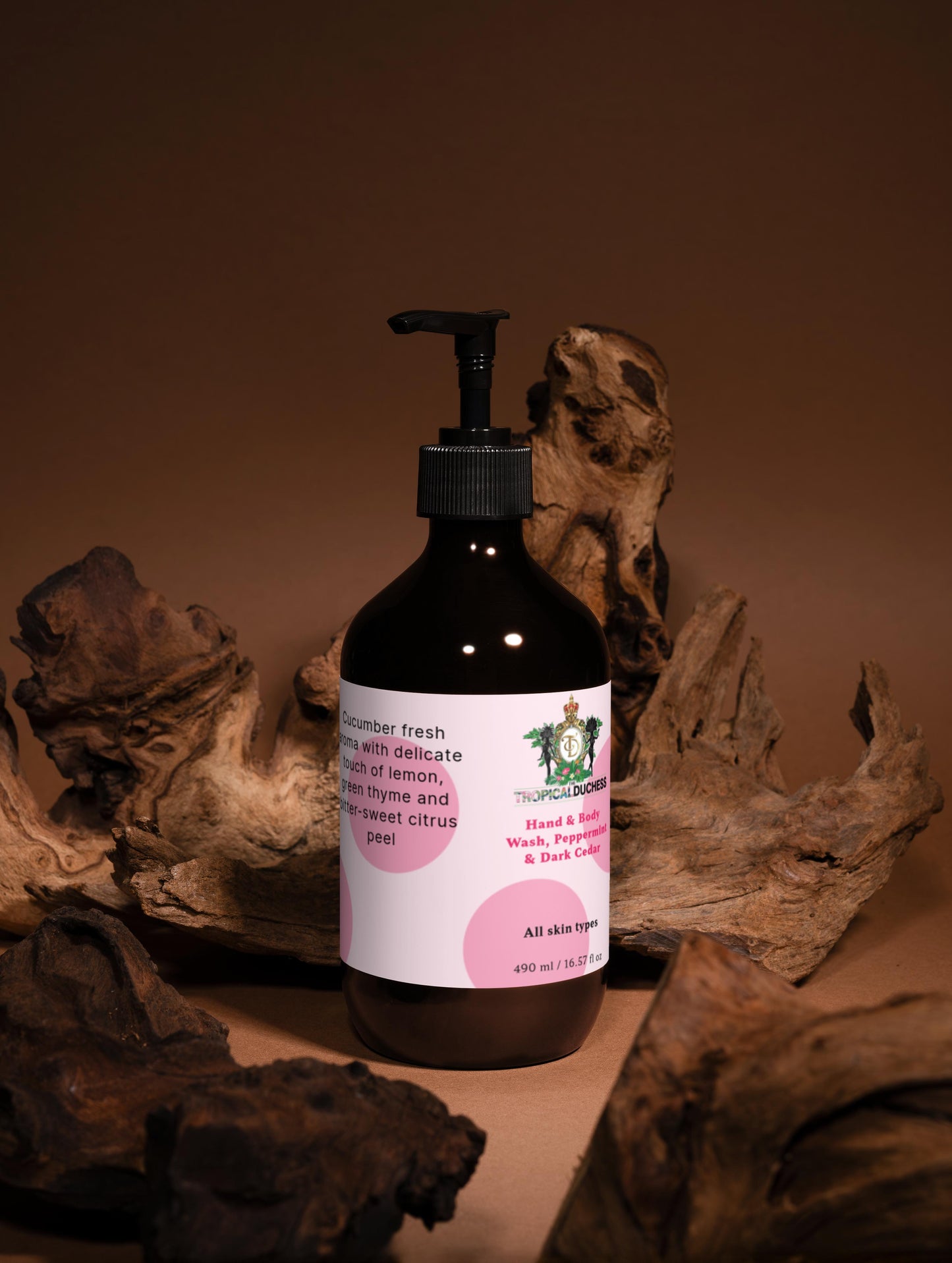 Tropical Embrace Body Wash, (Peppermint & Dark Cedar)