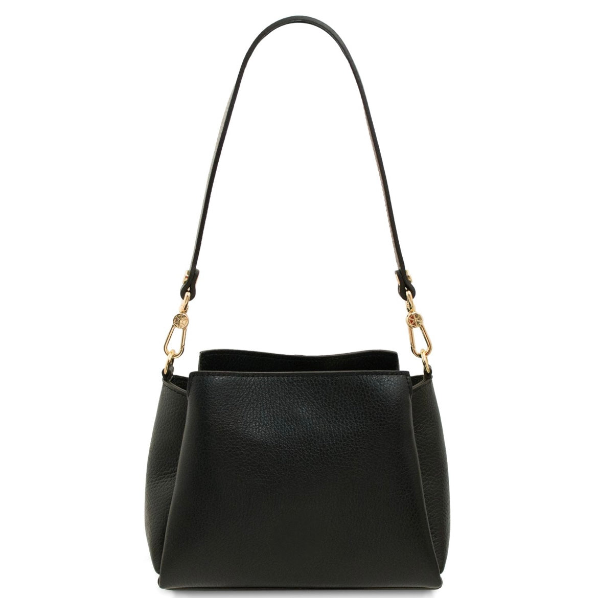 The Tropical Duchess Tuscany Leather ABBY TL142500 Leather Handbag in Black