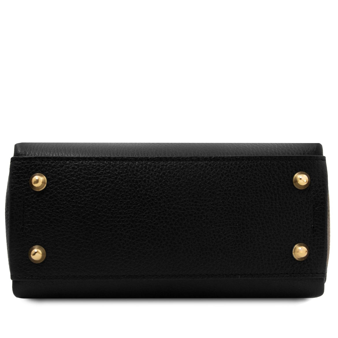 The Tropical Duchess Tuscany Leather ABBY TL142500 Leather Handbag in Black