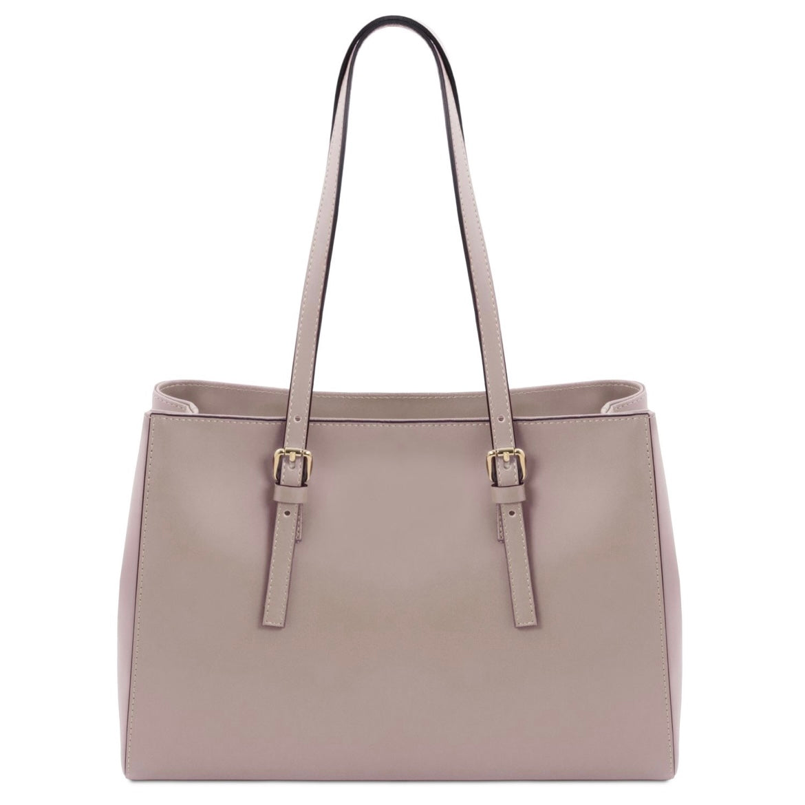 The Tropical Duchess Tuscany Leather Shoulder bag TL BAG TL142037 in Light Taupe