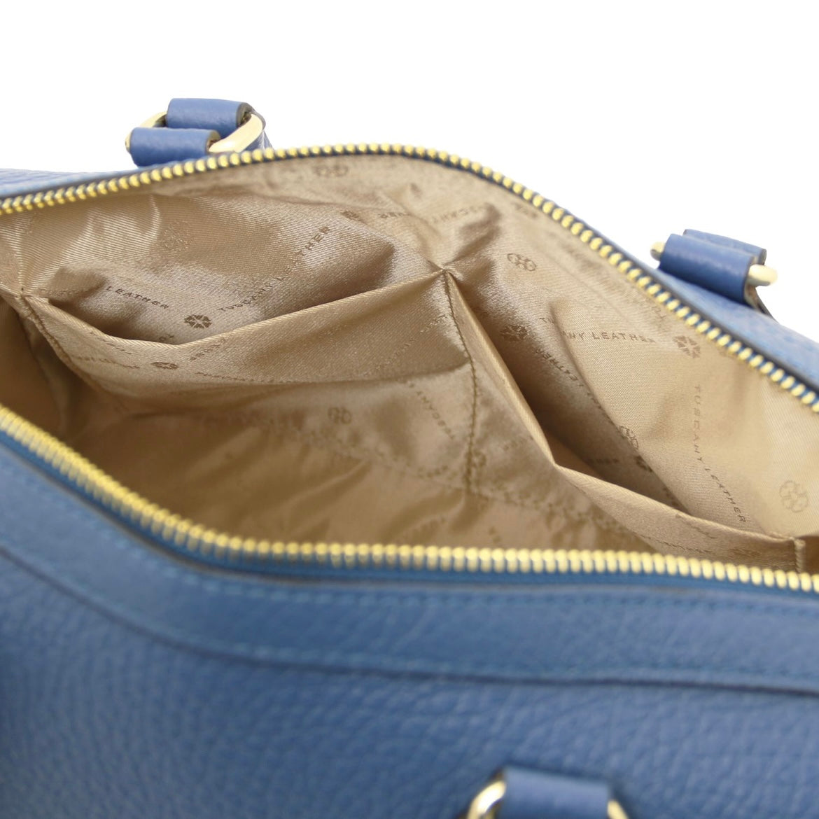 The Tropical Duchess Tuscany Leather BARRIQUE TL142586 Leather Duffle bag in Denim