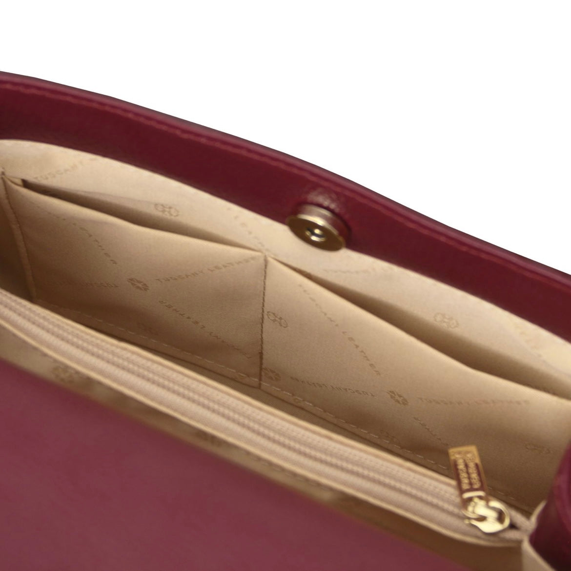 Best handbags for women Leather Tote MAISY TL142455 in Bordeaux