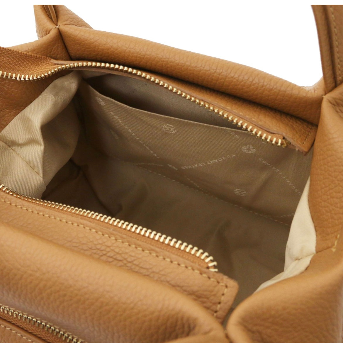 Bags in Ireland Soft Leather Handbag NORA TL142372 in Caramel