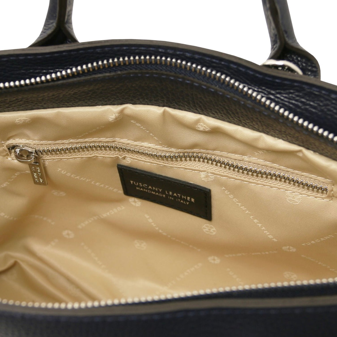 The Tropical Duchess Tuscany Leather Viva Leather Handbag TL142498 in Dark Blue