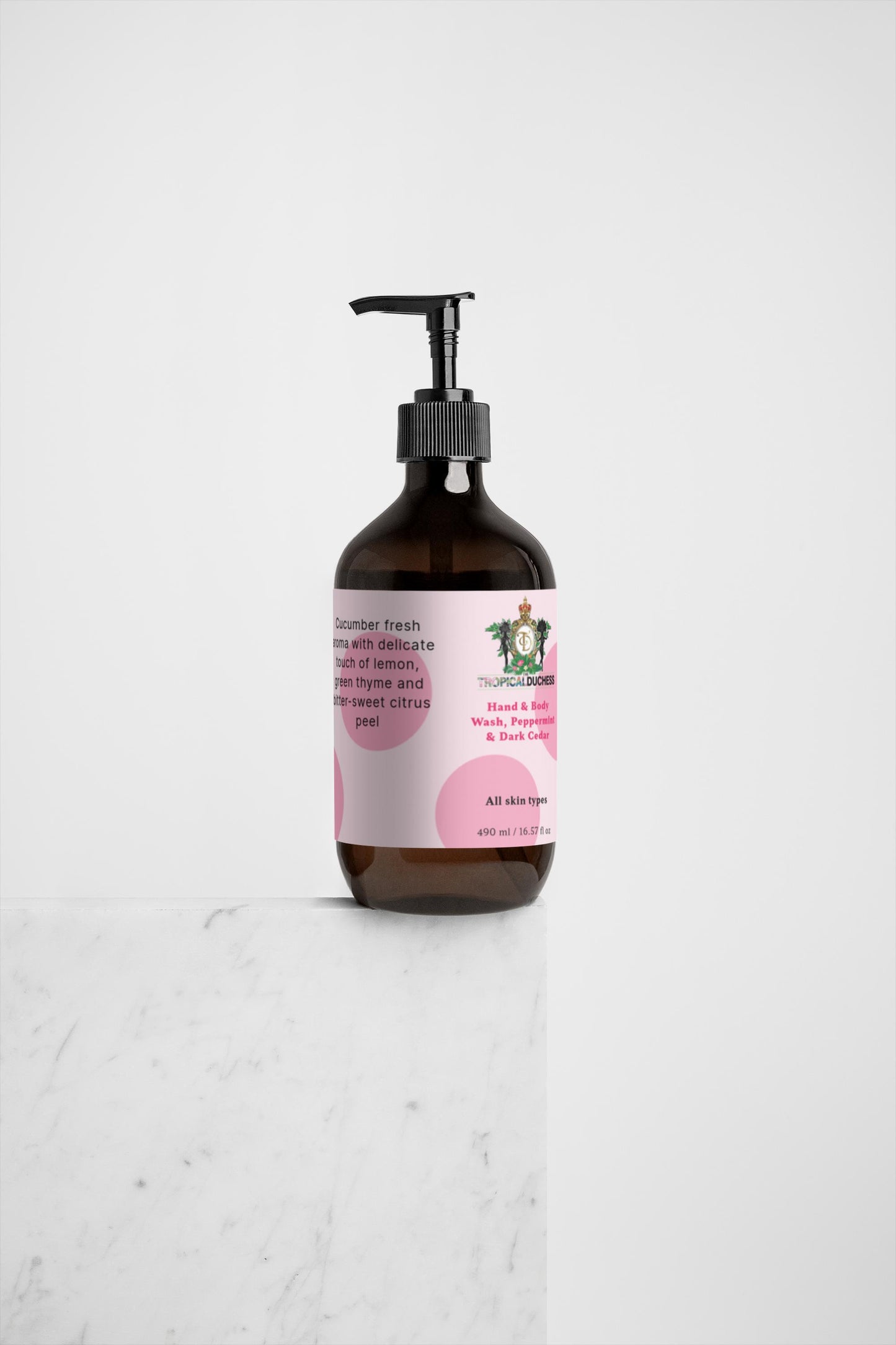 Tropical Embrace Body Wash, (Peppermint & Dark Cedar)