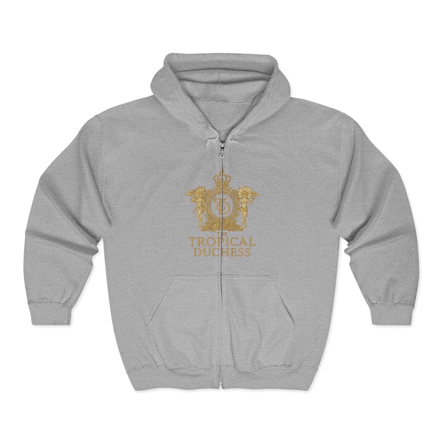 Tropical Duchess Zip Hoodie - Unisex Heavy Blend™ Full Zip Hooded Sweatshirt