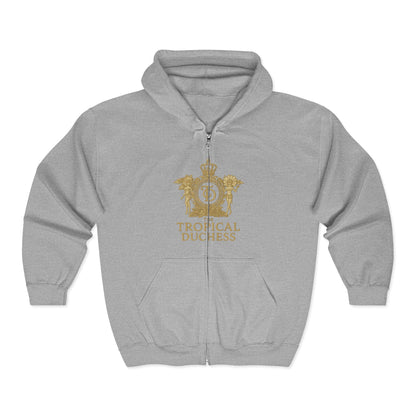 Tropical Duchess Zip Hoodie - Unisex Heavy Blend™ Full Zip Hooded Sweatshirt