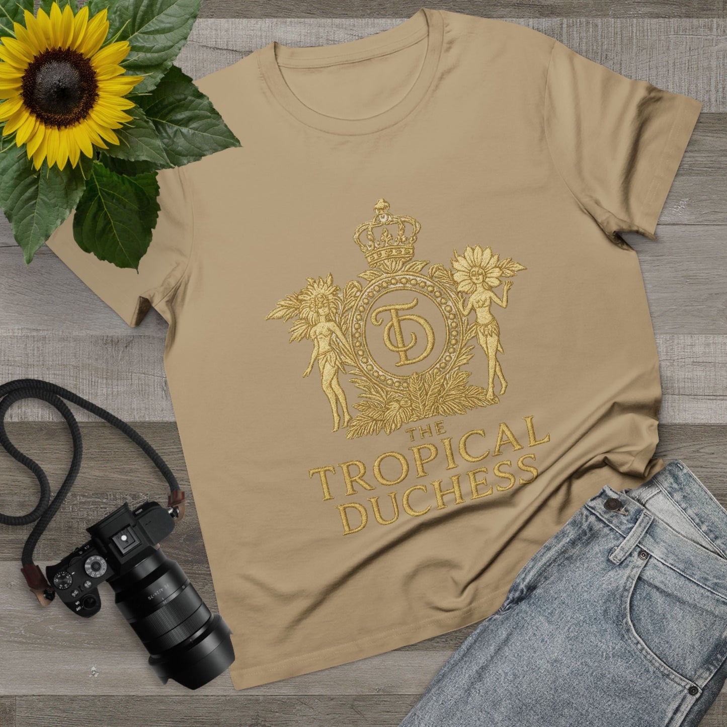 Tropical Duchess Women's Tee - Stylish Vacation-Inspired T-Shirt