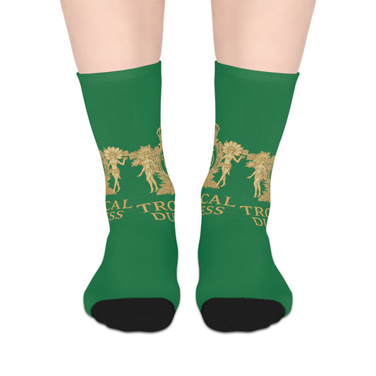 Tropical Duchess Mid-Length Socks - Fun & Stylish Footwear for Summer Celebrations