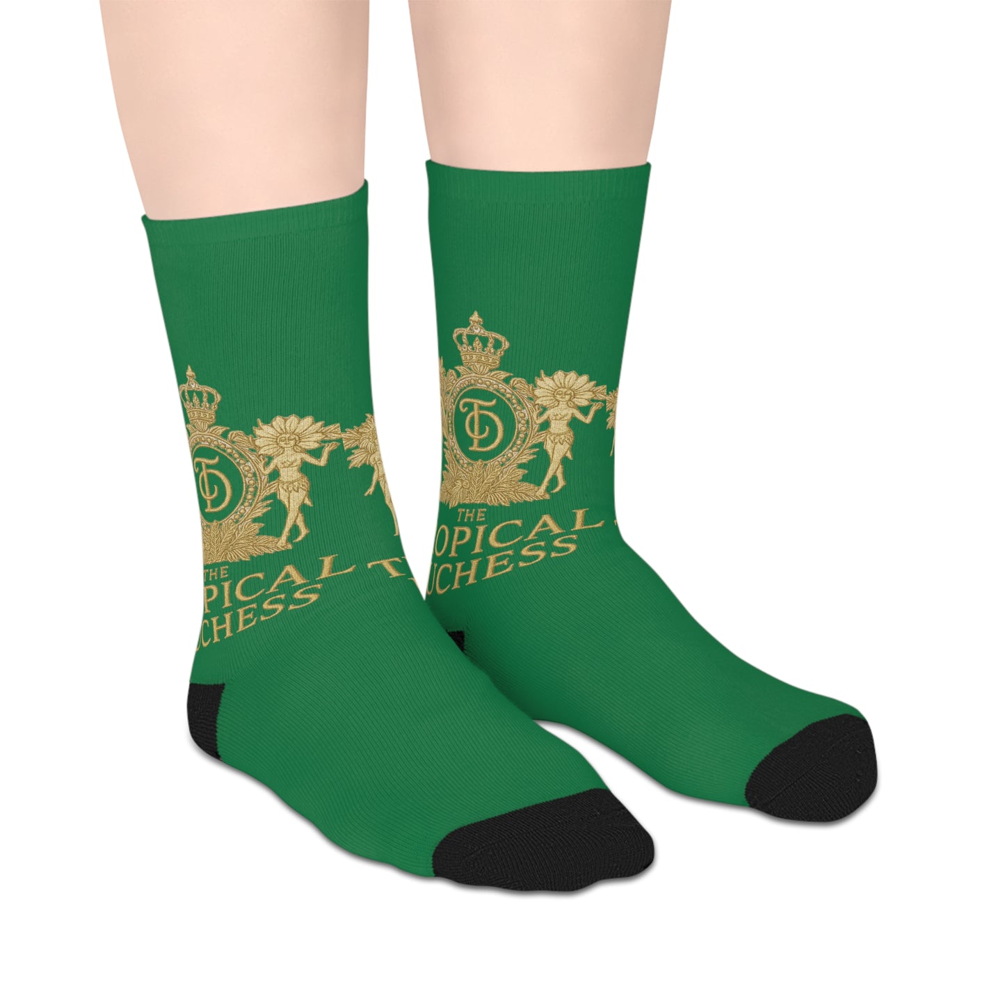 Tropical Duchess Mid-Length Socks - Fun & Stylish Footwear for Summer Celebrations