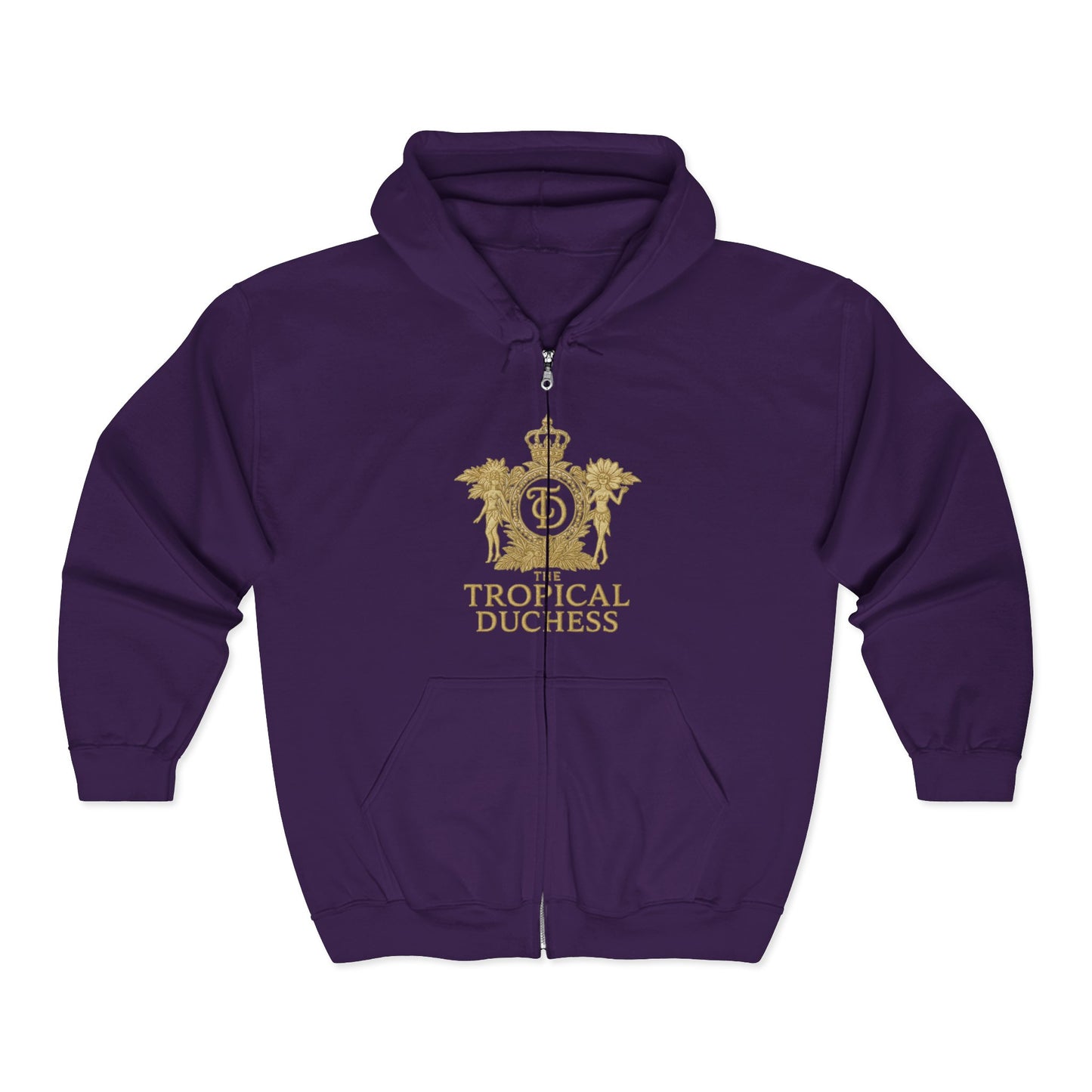 Tropical Duchess Zip Hoodie - Unisex Heavy Blend™ Full Zip Hooded Sweatshirt