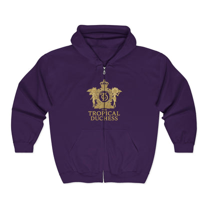 Tropical Duchess Zip Hoodie - Unisex Heavy Blend™ Full Zip Hooded Sweatshirt