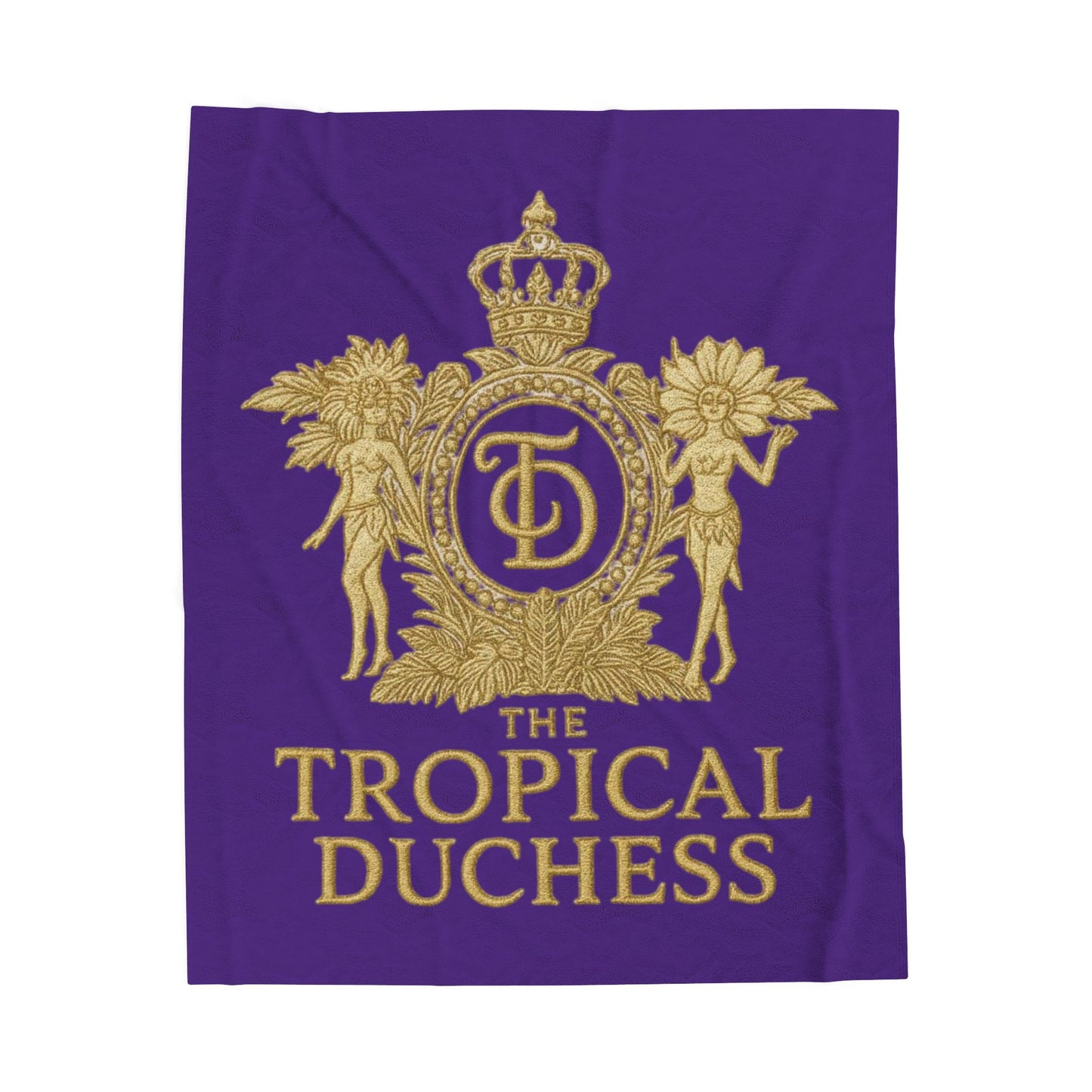Tropical Duchess Velveteen Plush Blanket - Luxurious Comfort for Cozy Nights