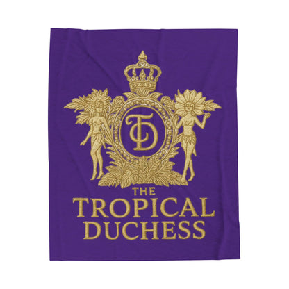 Tropical Duchess Velveteen Plush Blanket - Luxurious Comfort for Cozy Nights