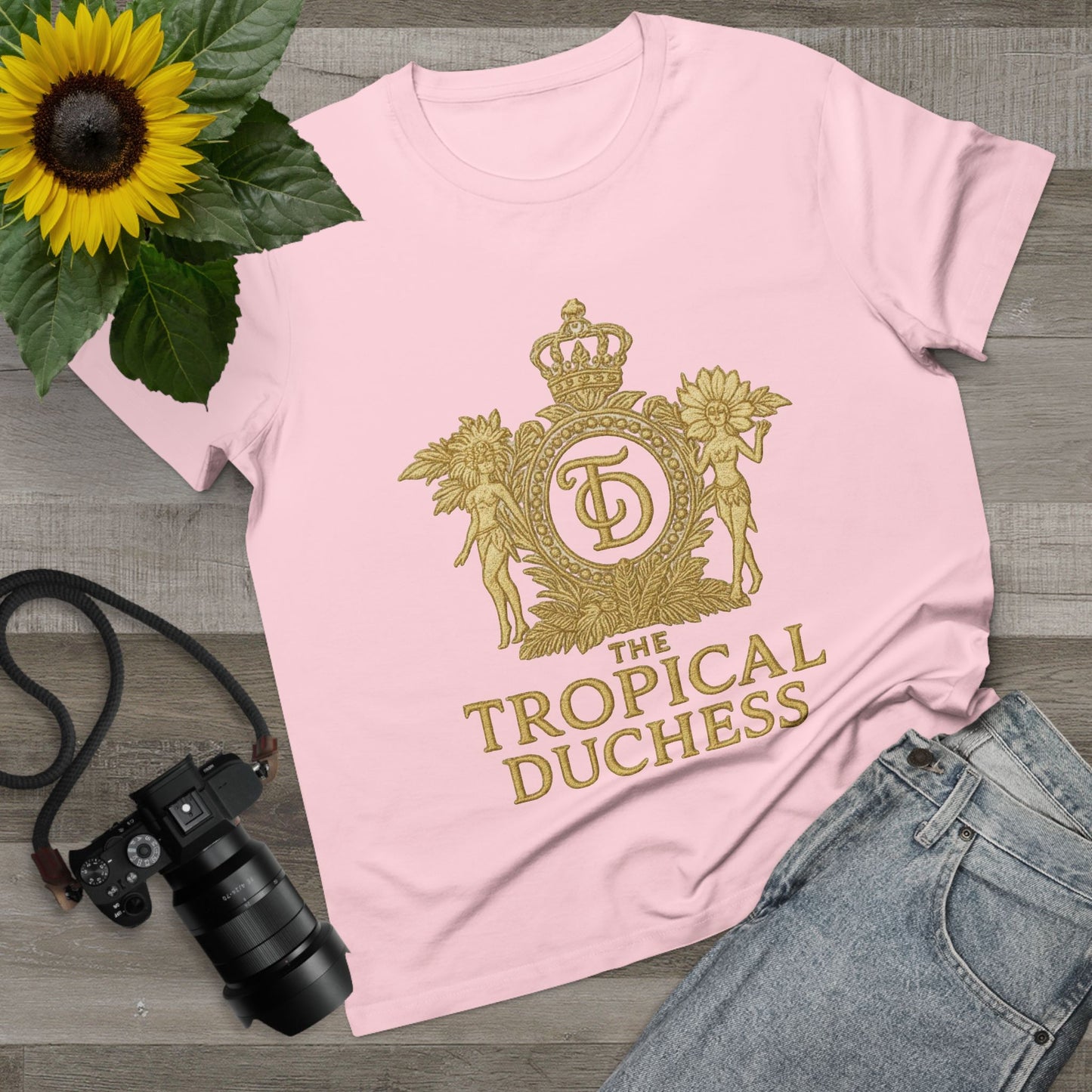 Tropical Duchess Women's Tee - Stylish Vacation-Inspired T-Shirt