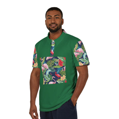 Tropical Duchess AOP Unisex Polo Shirt - Luxurious & Stylish Apparel for Celebration