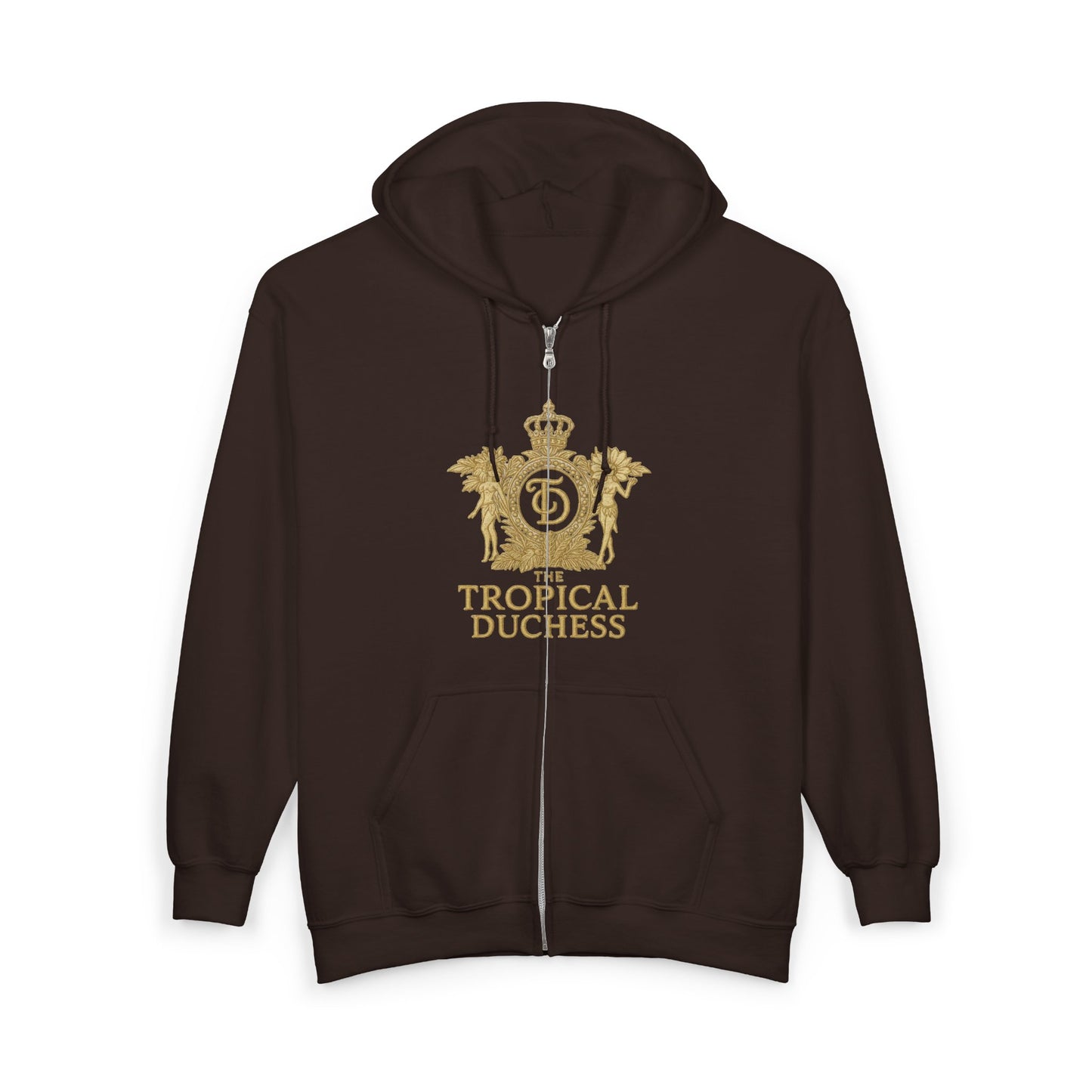 Tropical Duchess Zip Hoodie - Unisex Heavy Blend™ Full Zip Hooded Sweatshirt