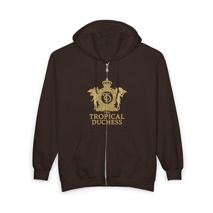 Tropical Duchess Zip Hoodie - Unisex Heavy Blend™ Full Zip Hooded Sweatshirt