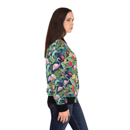 Tropical Floral Women's Bomber Jacket