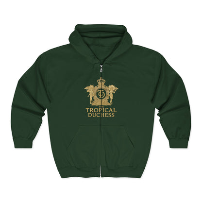 Tropical Duchess Zip Hoodie - Unisex Heavy Blend™ Full Zip Hooded Sweatshirt