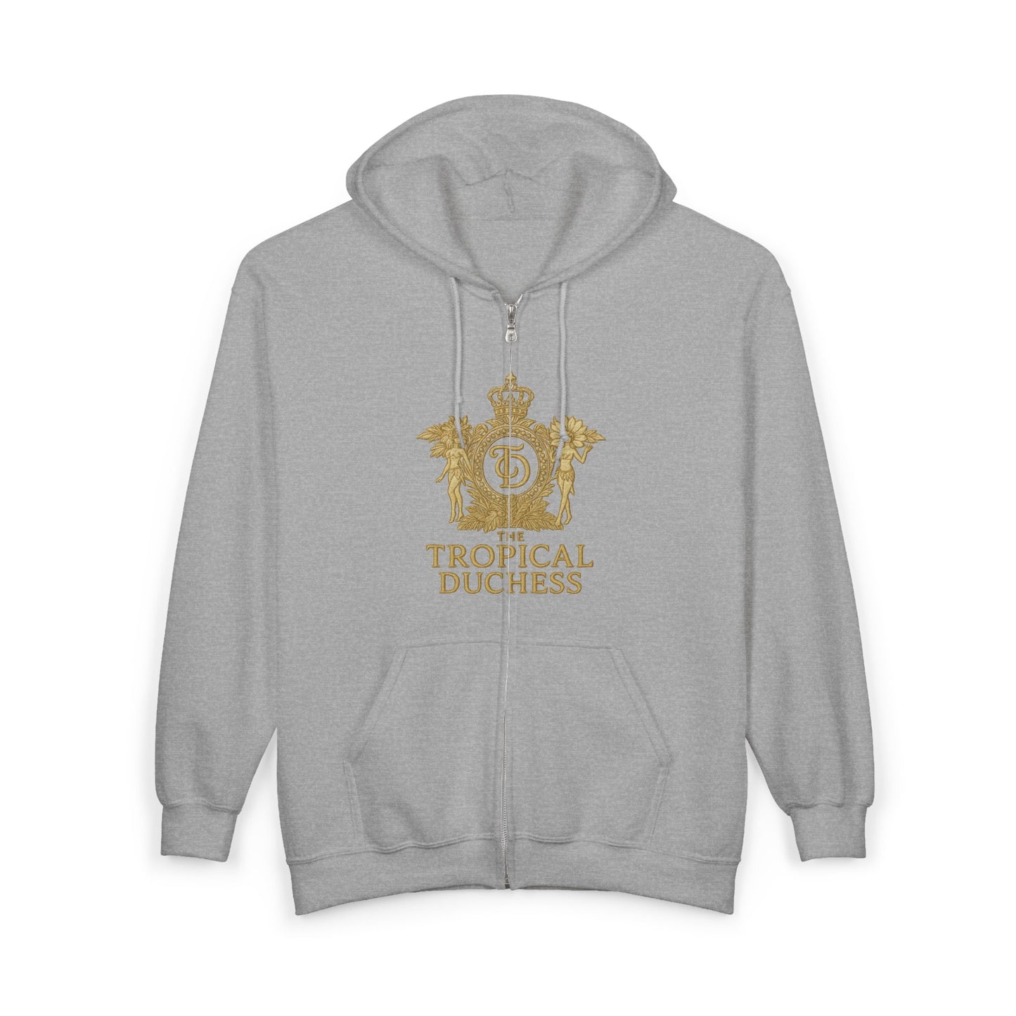 Tropical Duchess Zip Hoodie - Unisex Heavy Blend™ Full Zip Hooded Sweatshirt