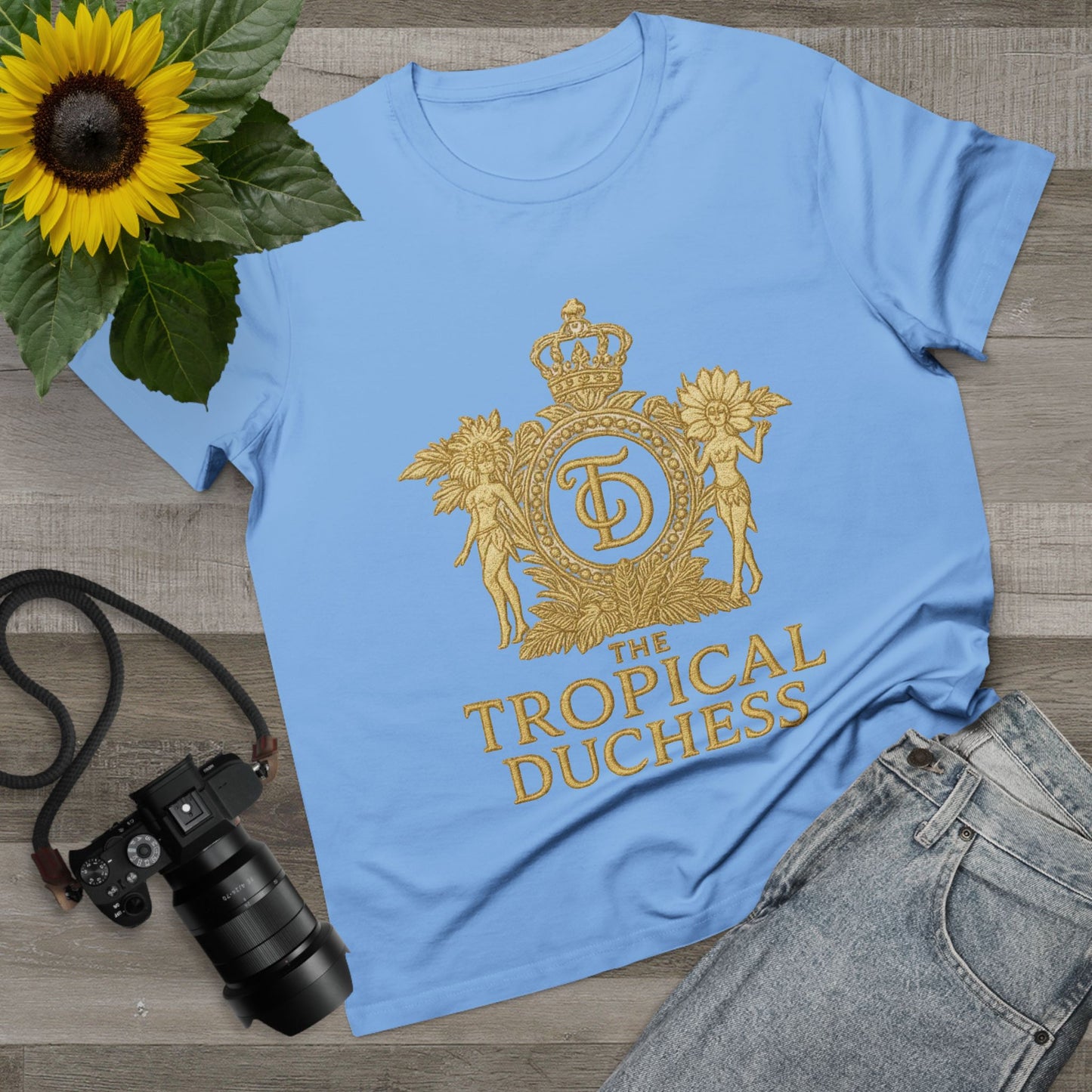 Tropical Duchess Women's Tee - Stylish Vacation-Inspired T-Shirt