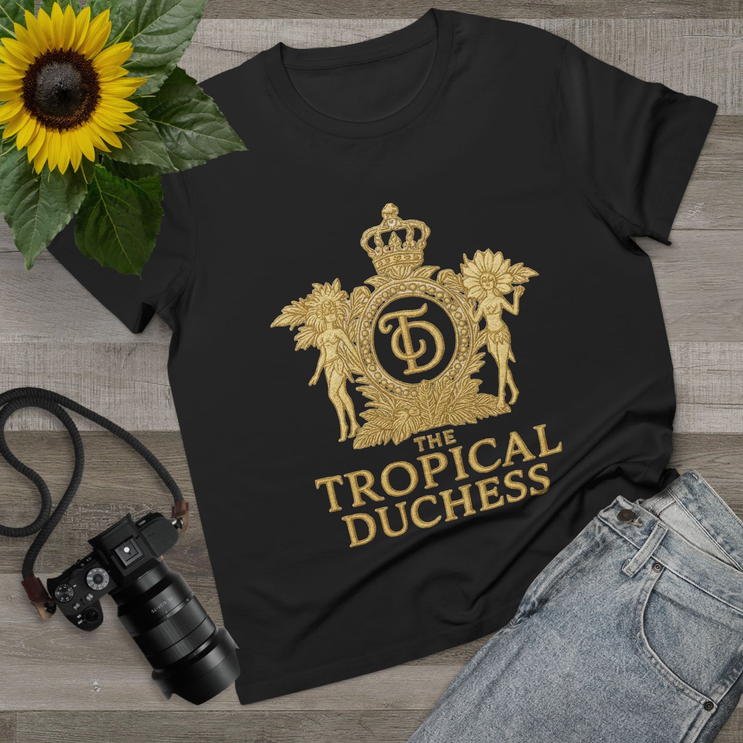 Tropical Duchess Women's Tee - Stylish Vacation-Inspired T-Shirt