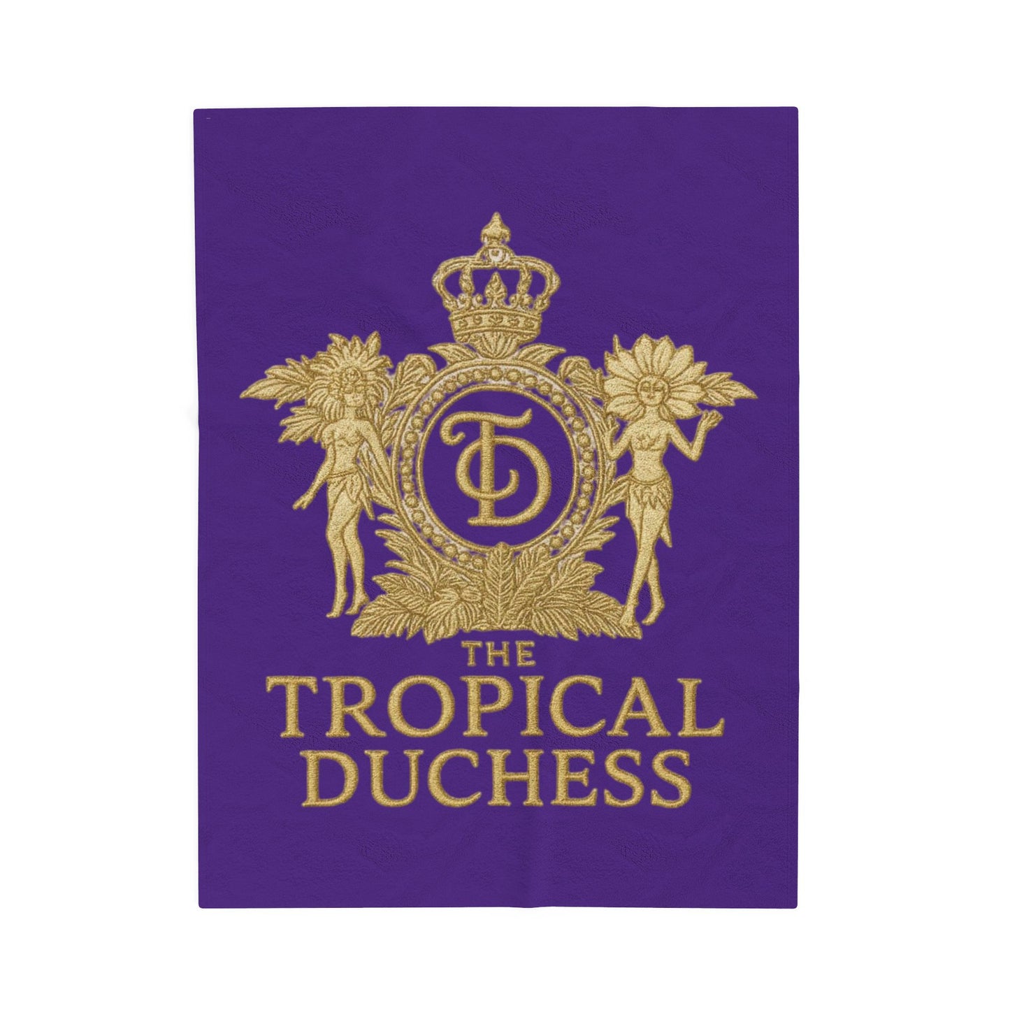 Tropical Duchess Velveteen Plush Blanket - Luxurious Comfort for Cozy Nights