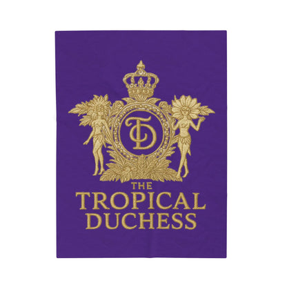 Tropical Duchess Velveteen Plush Blanket - Luxurious Comfort for Cozy Nights