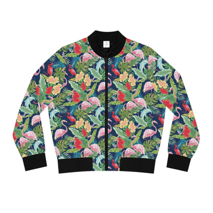 Tropical Floral Women's Bomber Jacket