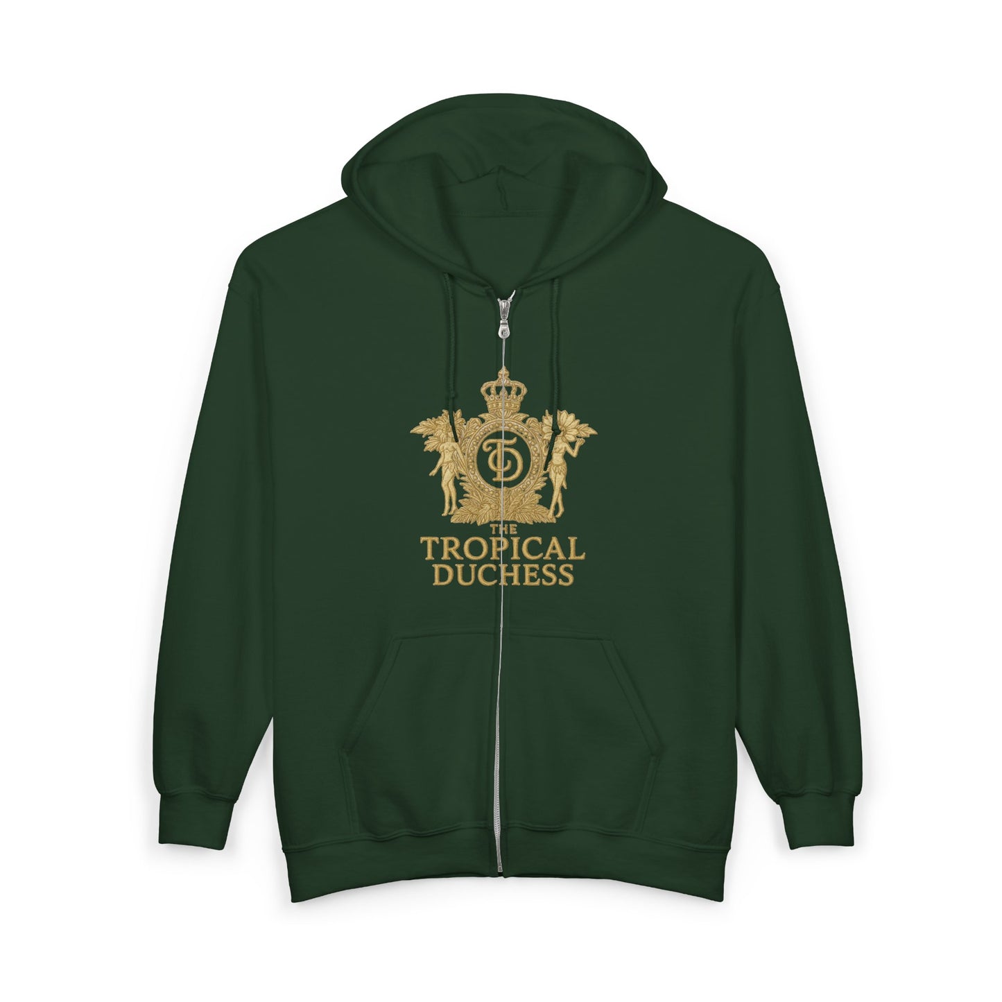 Tropical Duchess Zip Hoodie - Unisex Heavy Blend™ Full Zip Hooded Sweatshirt