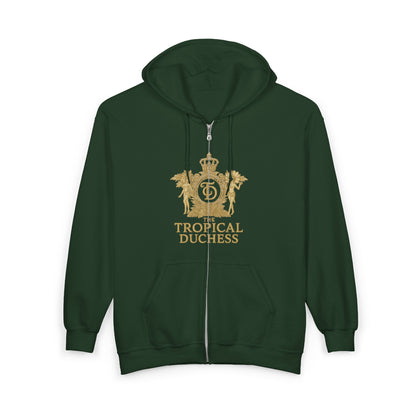 Tropical Duchess Zip Hoodie - Unisex Heavy Blend™ Full Zip Hooded Sweatshirt