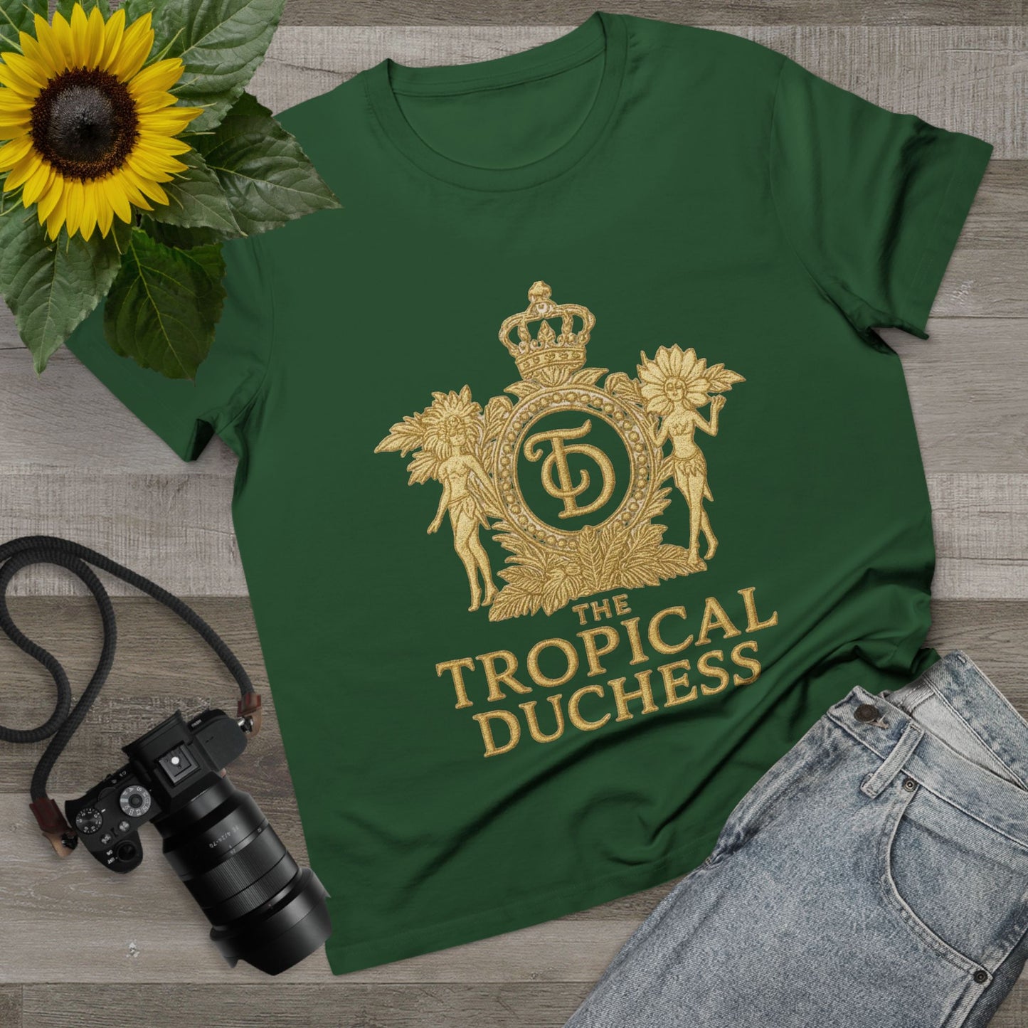 Tropical Duchess Women's Tee - Stylish Vacation-Inspired T-Shirt
