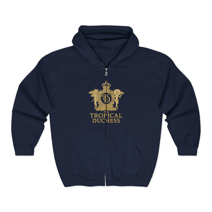 Tropical Duchess Zip Hoodie - Unisex Heavy Blend™ Full Zip Hooded Sweatshirt