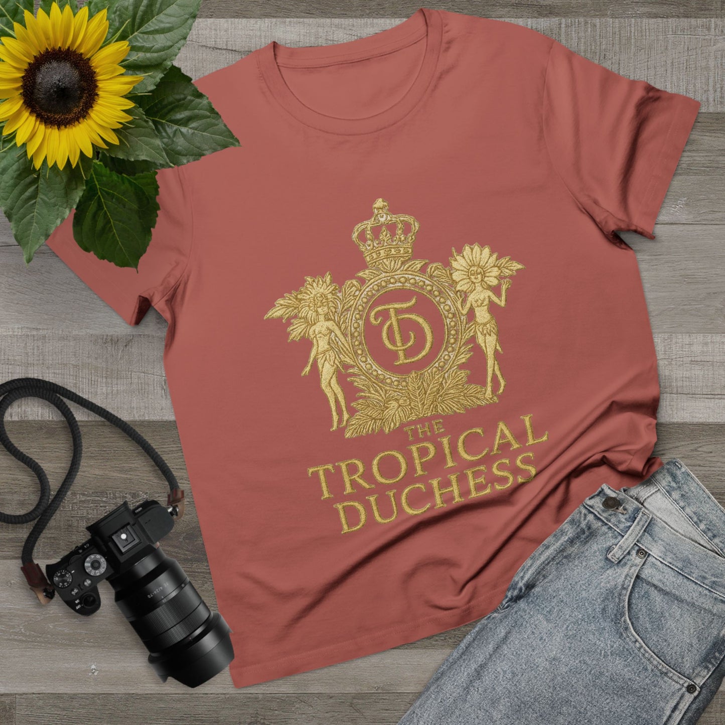 Tropical Duchess Women's Tee - Stylish Vacation-Inspired T-Shirt