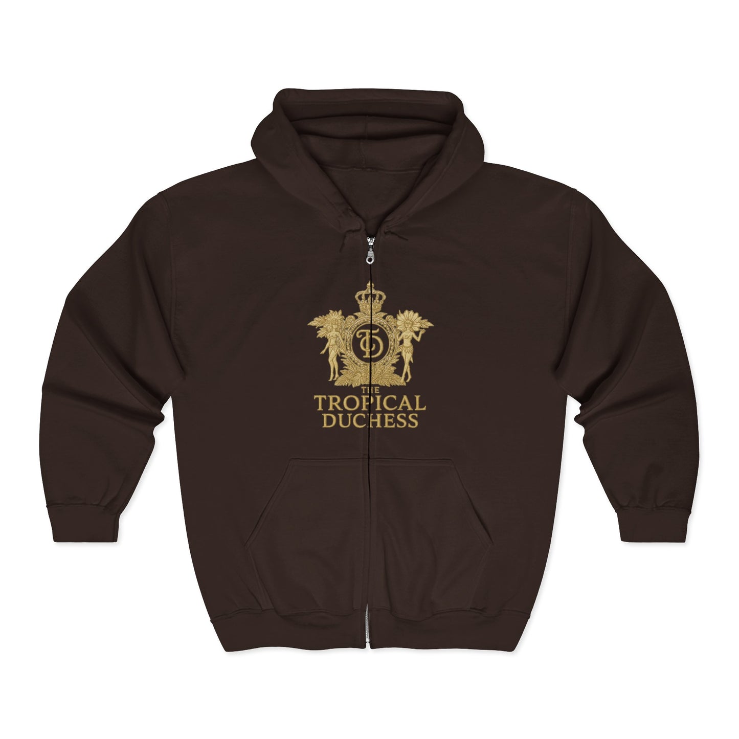 Tropical Duchess Zip Hoodie - Unisex Heavy Blend™ Full Zip Hooded Sweatshirt