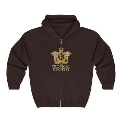 Tropical Duchess Zip Hoodie - Unisex Heavy Blend™ Full Zip Hooded Sweatshirt