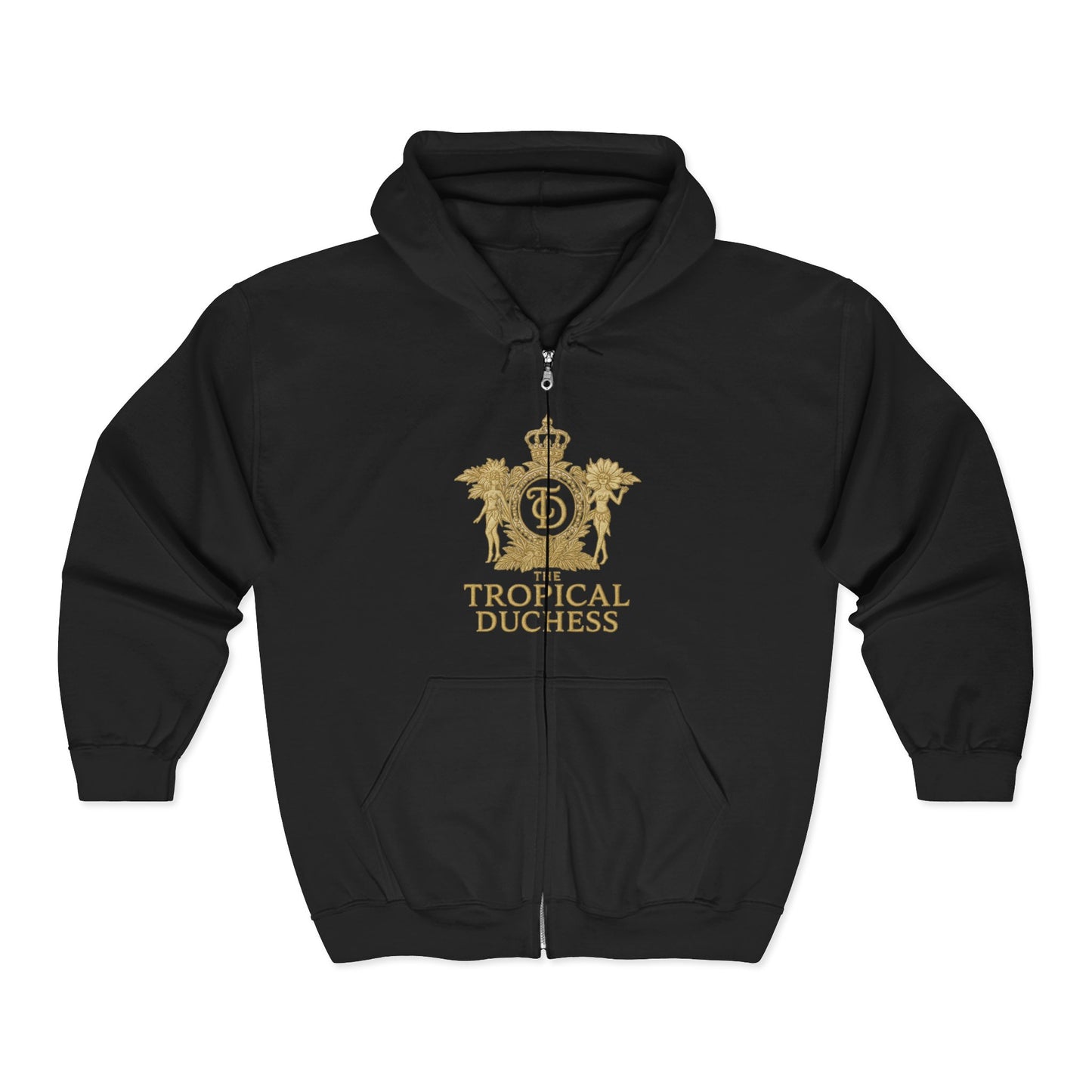 Tropical Duchess Zip Hoodie - Unisex Heavy Blend™ Full Zip Hooded Sweatshirt
