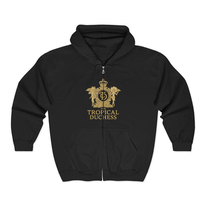 Tropical Duchess Zip Hoodie - Unisex Heavy Blend™ Full Zip Hooded Sweatshirt
