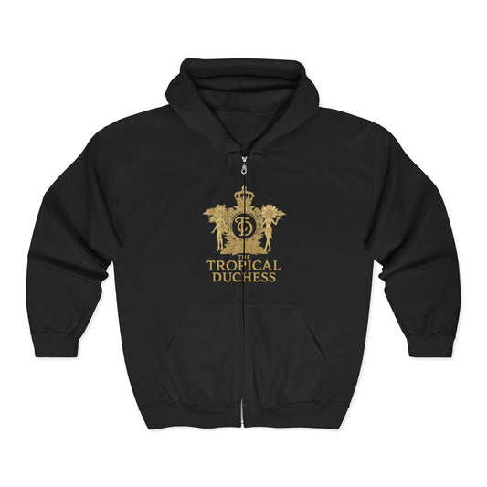 Tropical Duchess Zip Hoodie - Unisex Heavy Blend™ Full Zip Hooded Sweatshirt