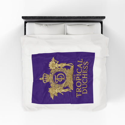 Tropical Duchess Velveteen Plush Blanket - Luxurious Comfort for Cozy Nights
