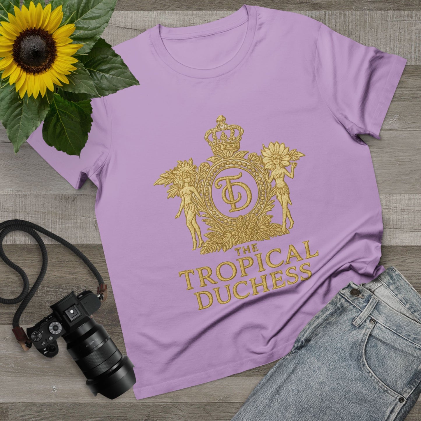 Tropical Duchess Women's Tee - Stylish Vacation-Inspired T-Shirt