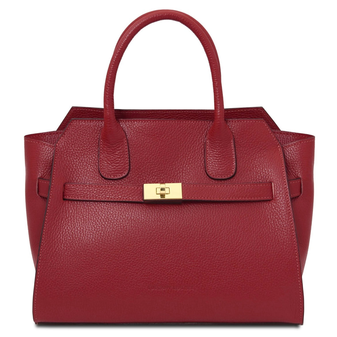 The Tropical Duchess Tuscany Leather Tote ORIGAMI TL142507 in Red