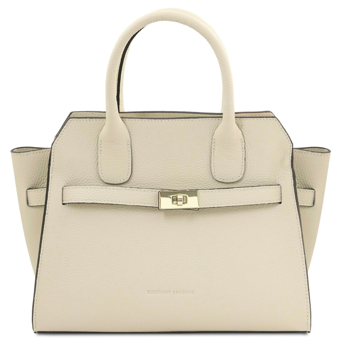 The Tropical Duchess Tuscany Leather Tote ORIGAMI TL142507 in Beige