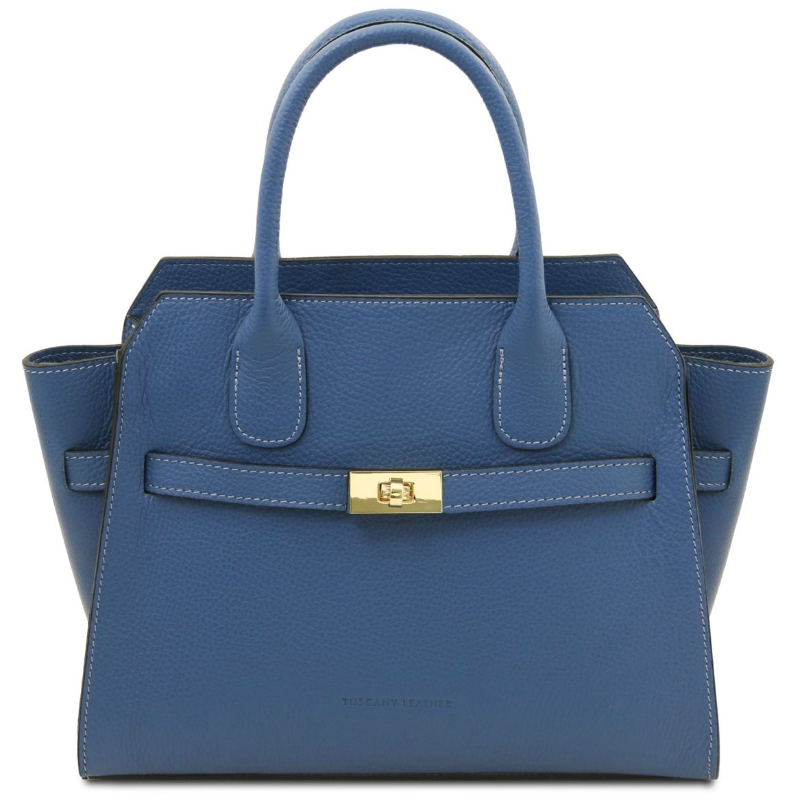 The Tropical Duchess Tuscany Leather Tote ORIGAMI TL142507 in Denim