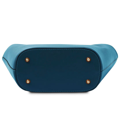 The Tropical Duchess Tuscany Leather TL BAG TL142287 in Teal