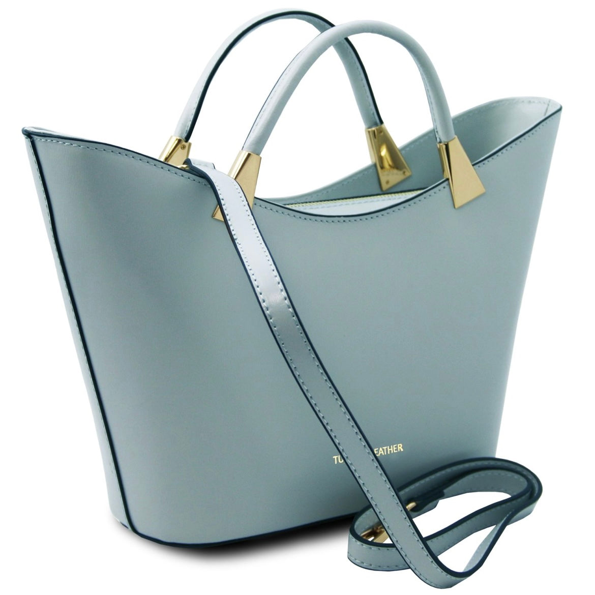 The Tropical Duchess Tuscany Leather TL BAG TL142287 in Light Blue