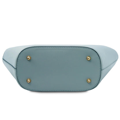 The Tropical Duchess Tuscany Leather TL BAG TL142287 in Light Blue