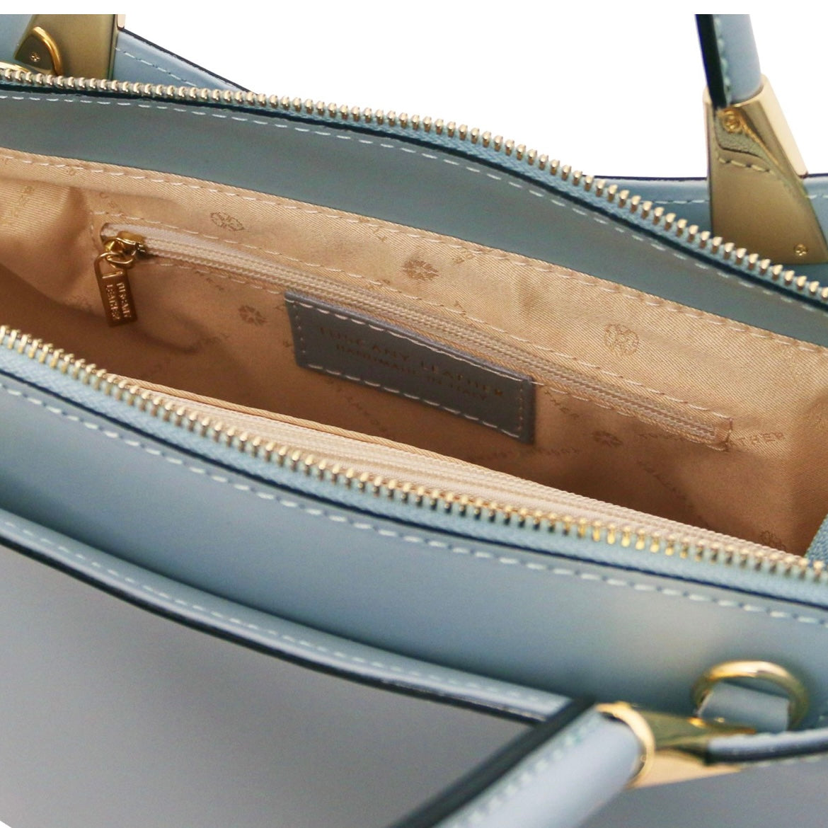 The Tropical Duchess Tuscany Leather TL BAG TL142287 in Light Blue